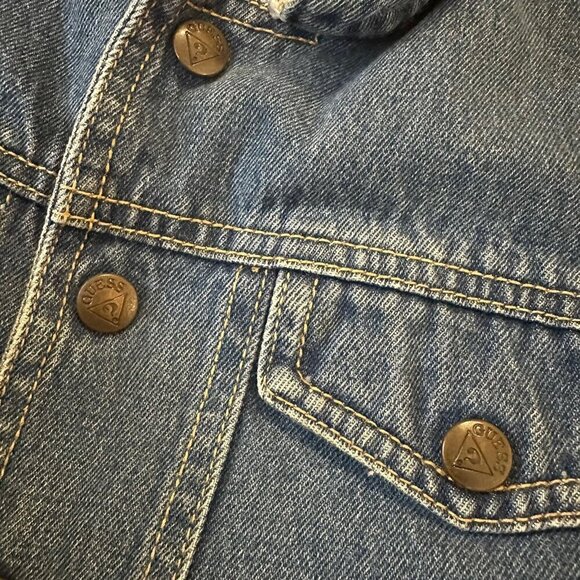 Vintage Guess Denim Jacket M - Picture 6 of 7